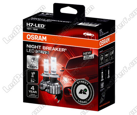 Approved H7 LED Bulbs Osram Night Breaker GEN2 - 64210DWNBG2