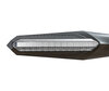 Front view of dynamic LED turn signals with Daytime Running Light for Aprilia SRV 850