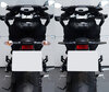 Comparative before and after installation Dynamic LED turn signals + brake lights for Honda VFR 1200 X Crosstourer