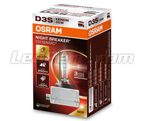 Osram D3S Night Breaker Xenarc 220 Osram Xenon Bulb + 220% - 66340XN2 in its packaging