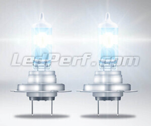 Lighting of a pair of H7 Osram Night Breaker Laser bulbs + 150%