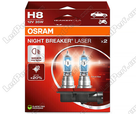 Pack of 2 Bulbs H8 Osram Night Breaker Laser + 150% - 64212NL-2HB